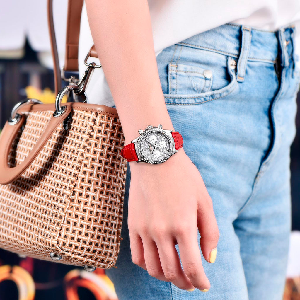 Women's Watch Pagani Design Daisy Red