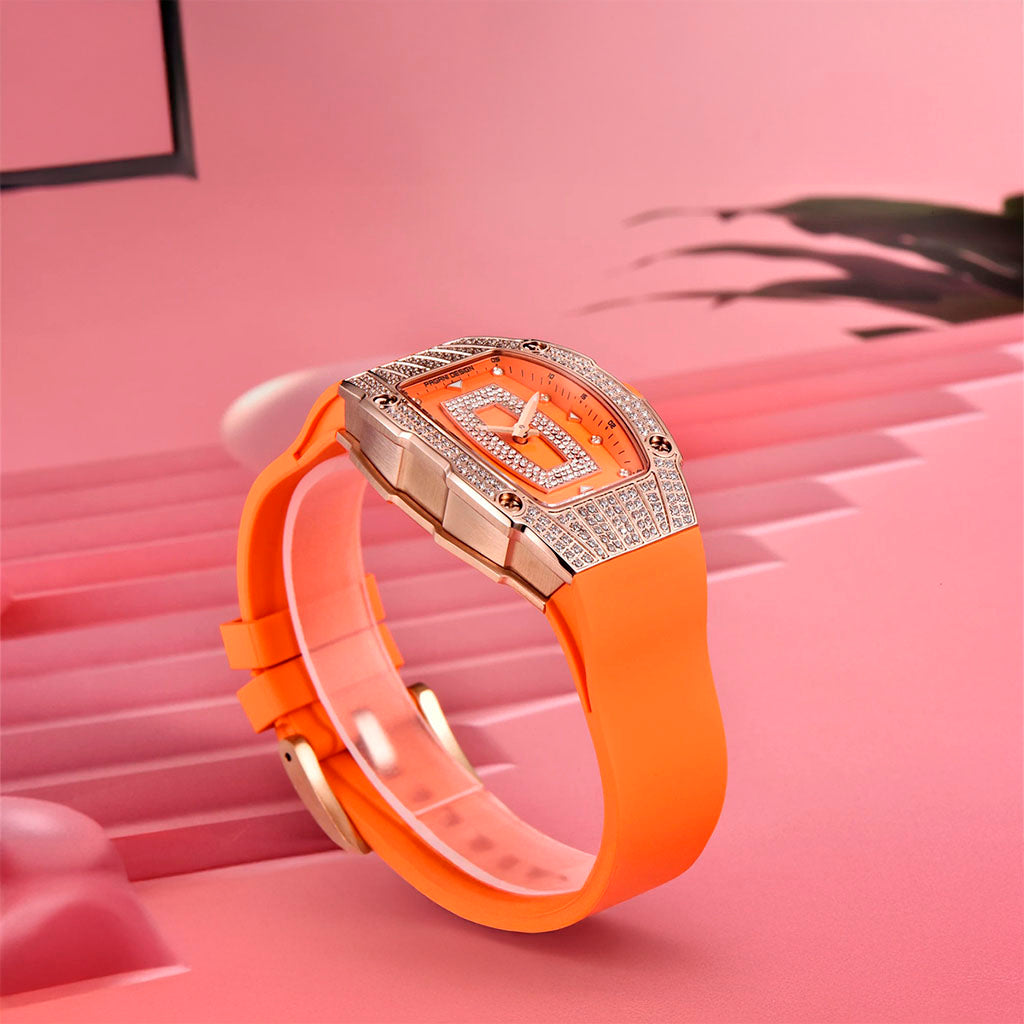 Women's Watch Pagani Design Marigold Orange Gold