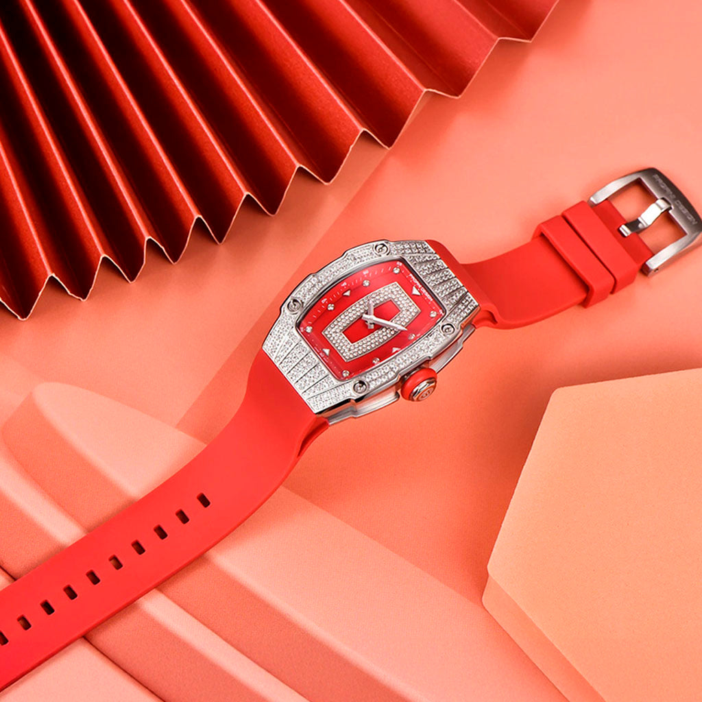 Women's Watch Pagani Design Marigold Red Silver