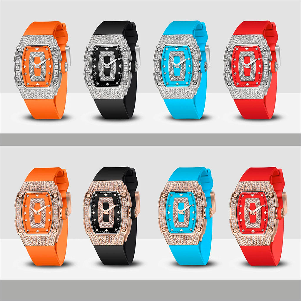 Women's Watch Pagani Design Marigold Red Silver