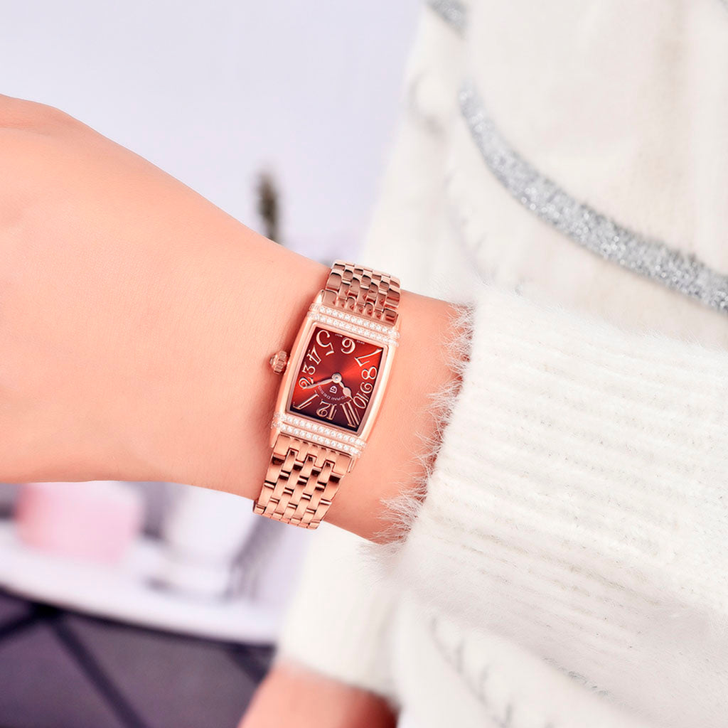 Women's Watch Pagani Design Sunflower Gold Red