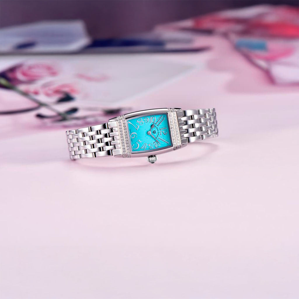 Women's Watch Pagani Design Sunflower Silver Blue