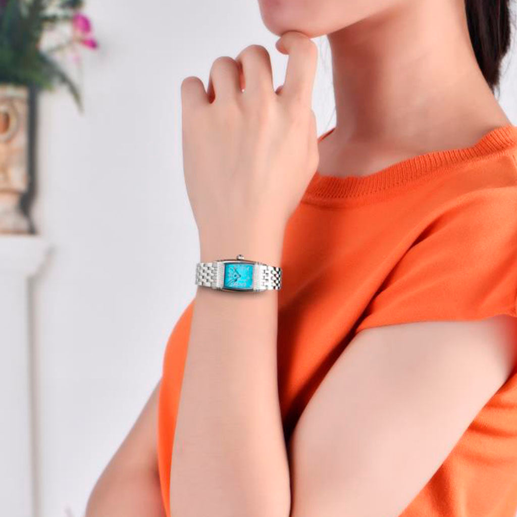 Women's Watch Pagani Design Sunflower Silver Blue