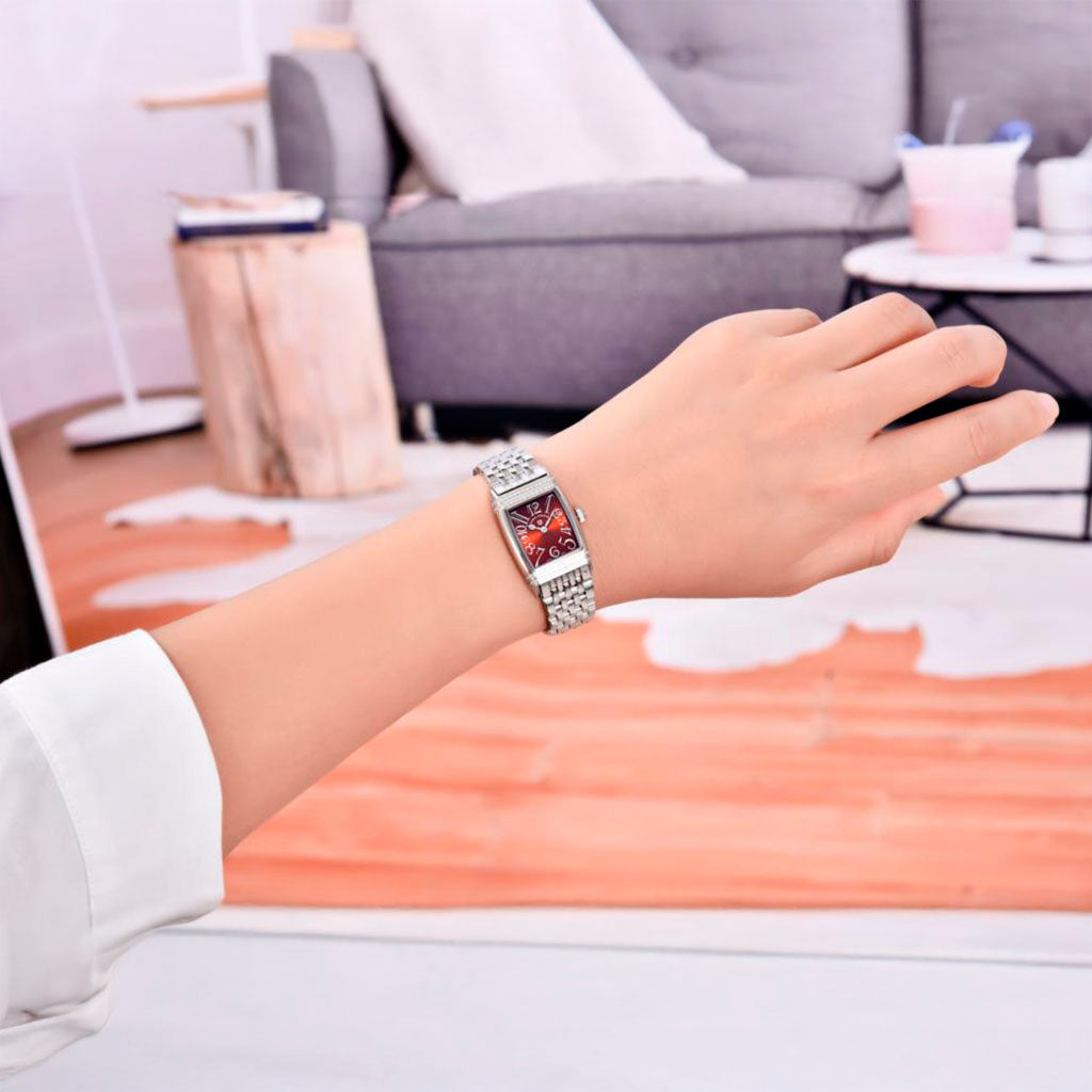 Women's Watch Pagani Design Sunflower Silver Red