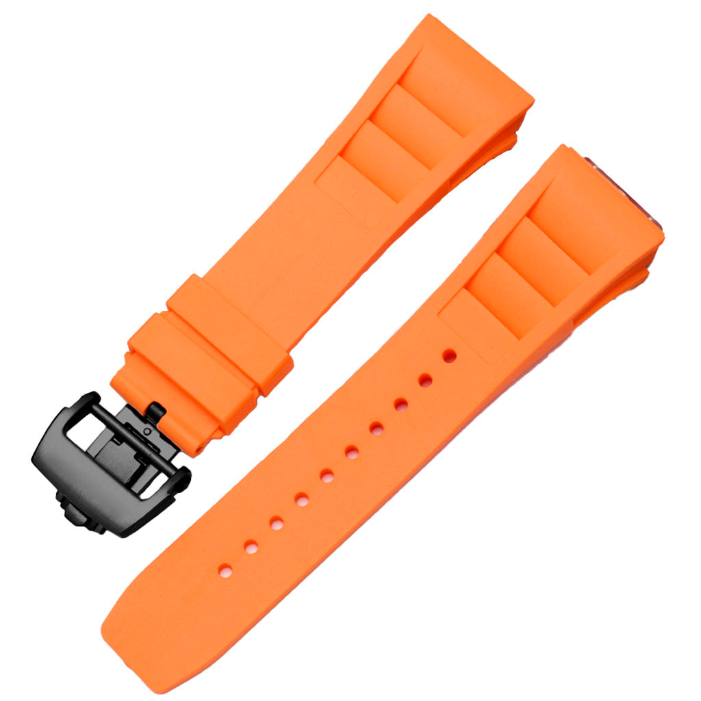 Orange Rubber Strap compatible with Pagani Design Birmingham
