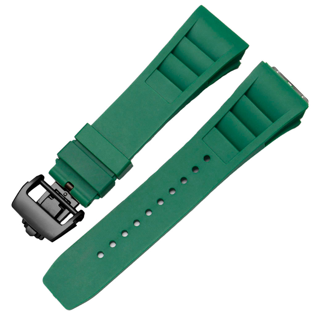 Green Rubber Strap compatible with Pagani Design Birmingham