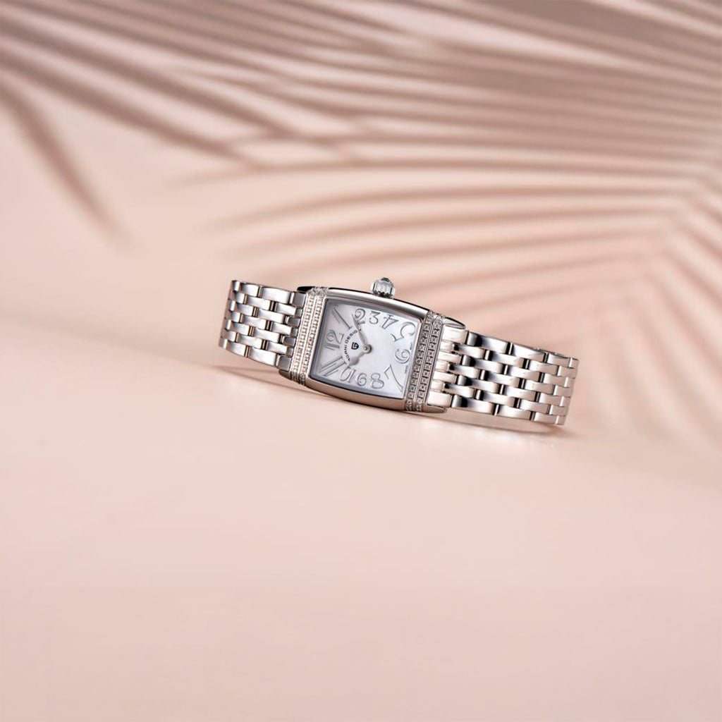 Women's Watch Pagani Design Sunflower Silver White