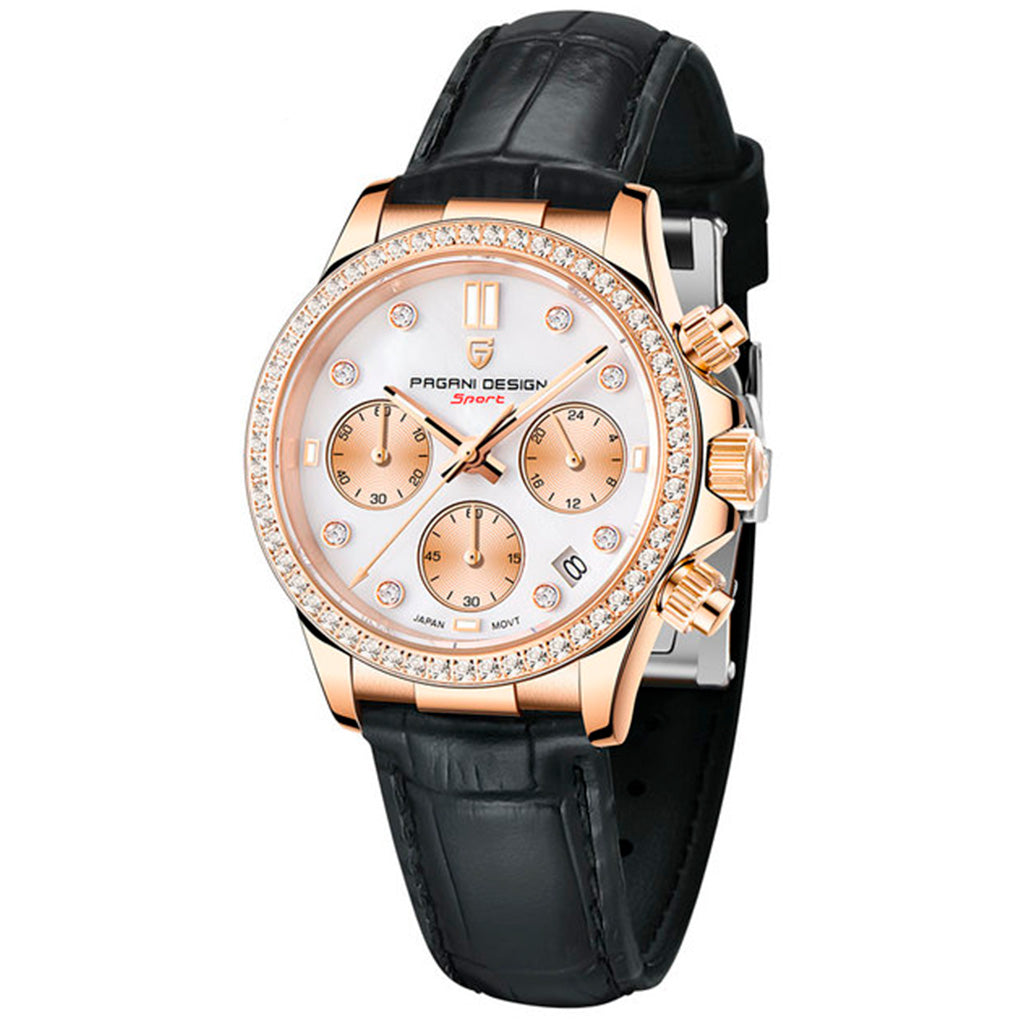 Women's Watch Pagani Design Daisy Gold Black