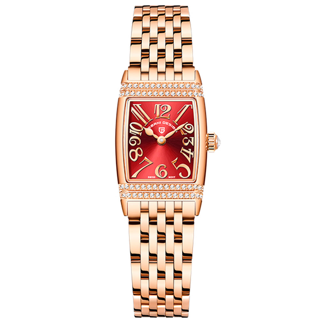 Women's Watch Pagani Design Sunflower Gold Red