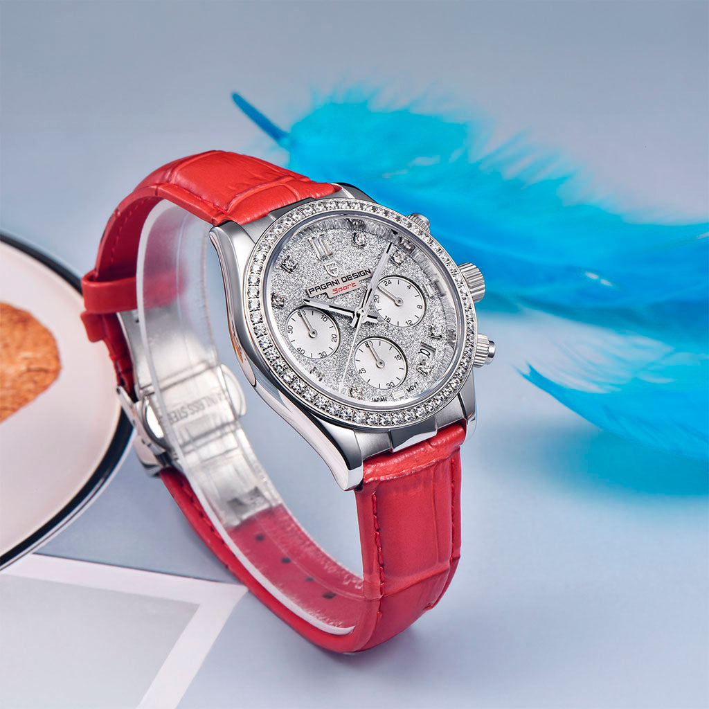 Women's Watch Pagani Design Daisy Red