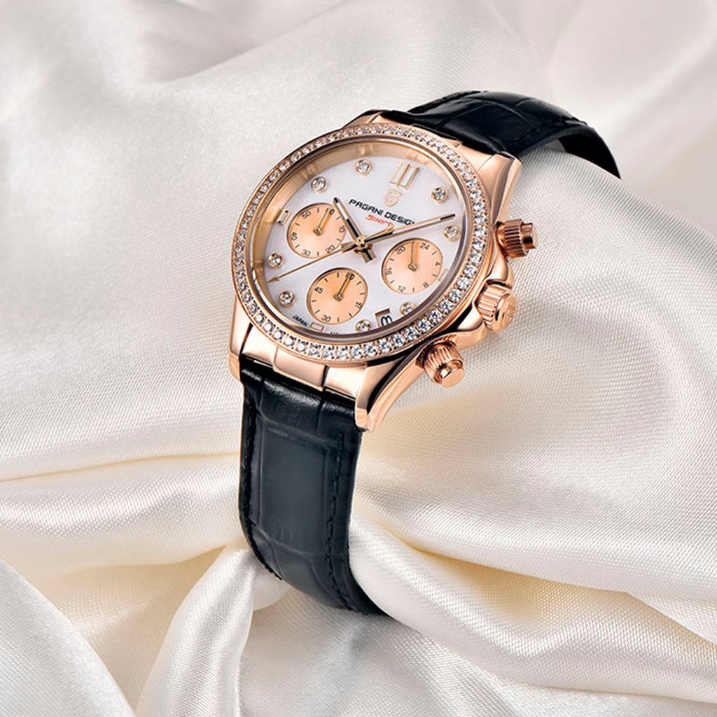 Women's Watch Pagani Design Daisy Gold Black