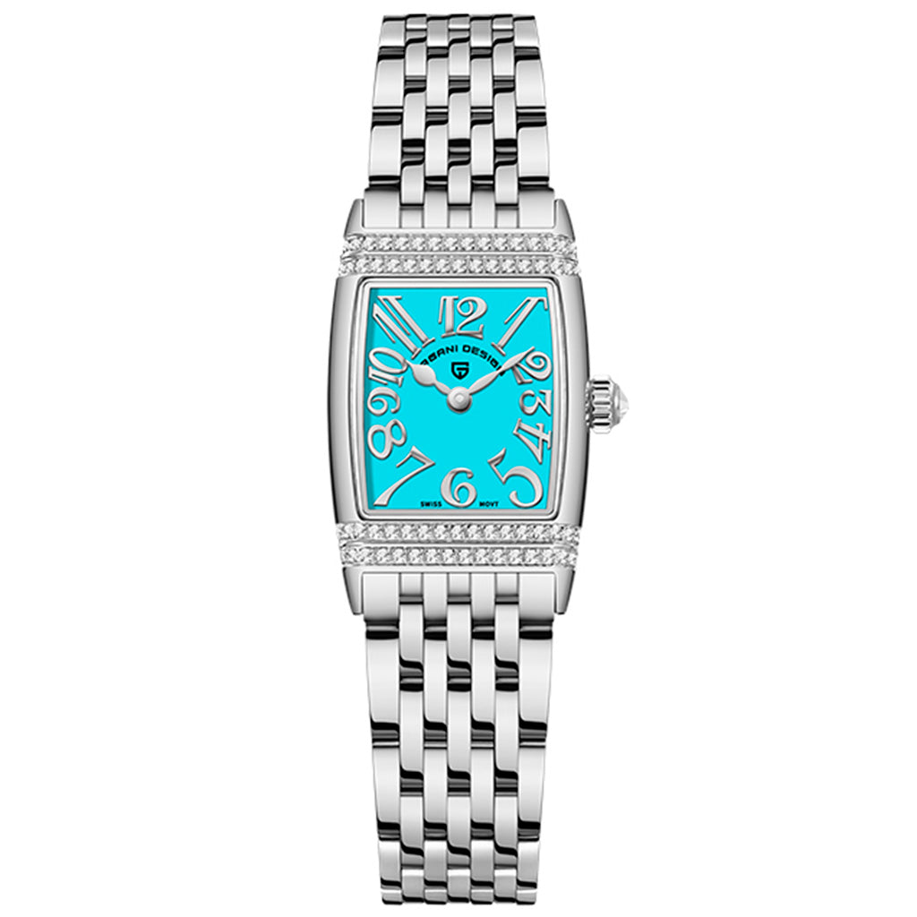 Women's Watch Pagani Design Sunflower Silver Blue
