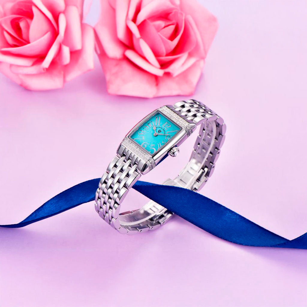 Women's Watch Pagani Design Sunflower Silver Blue