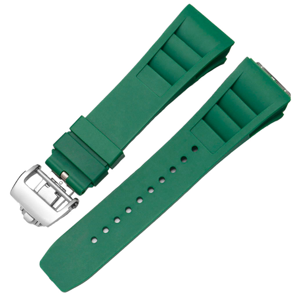 Green Rubber Strap compatible with Pagani Design Birmingham