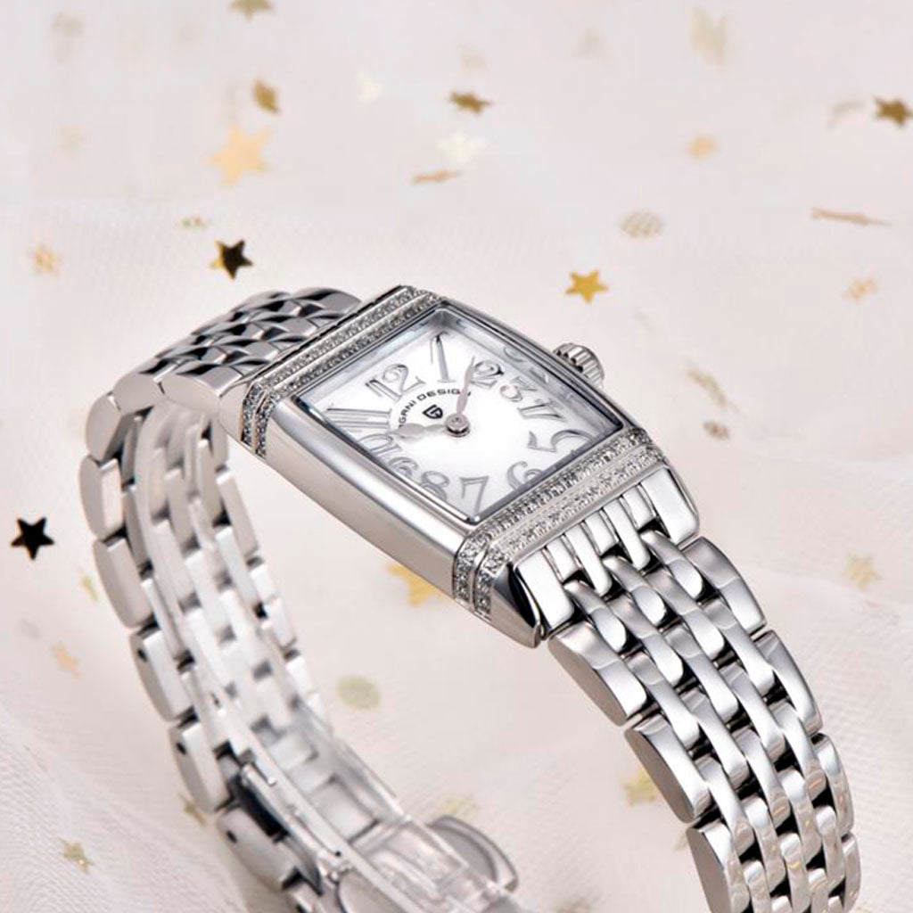 Women's Watch Pagani Design Sunflower Silver White